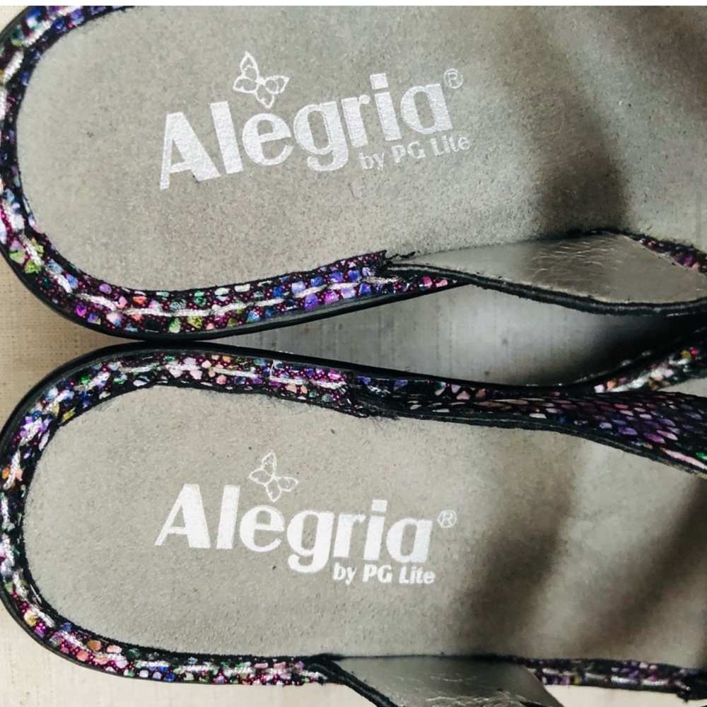 Alegria Colorful Patterned Sandals - Picture 7 of 16